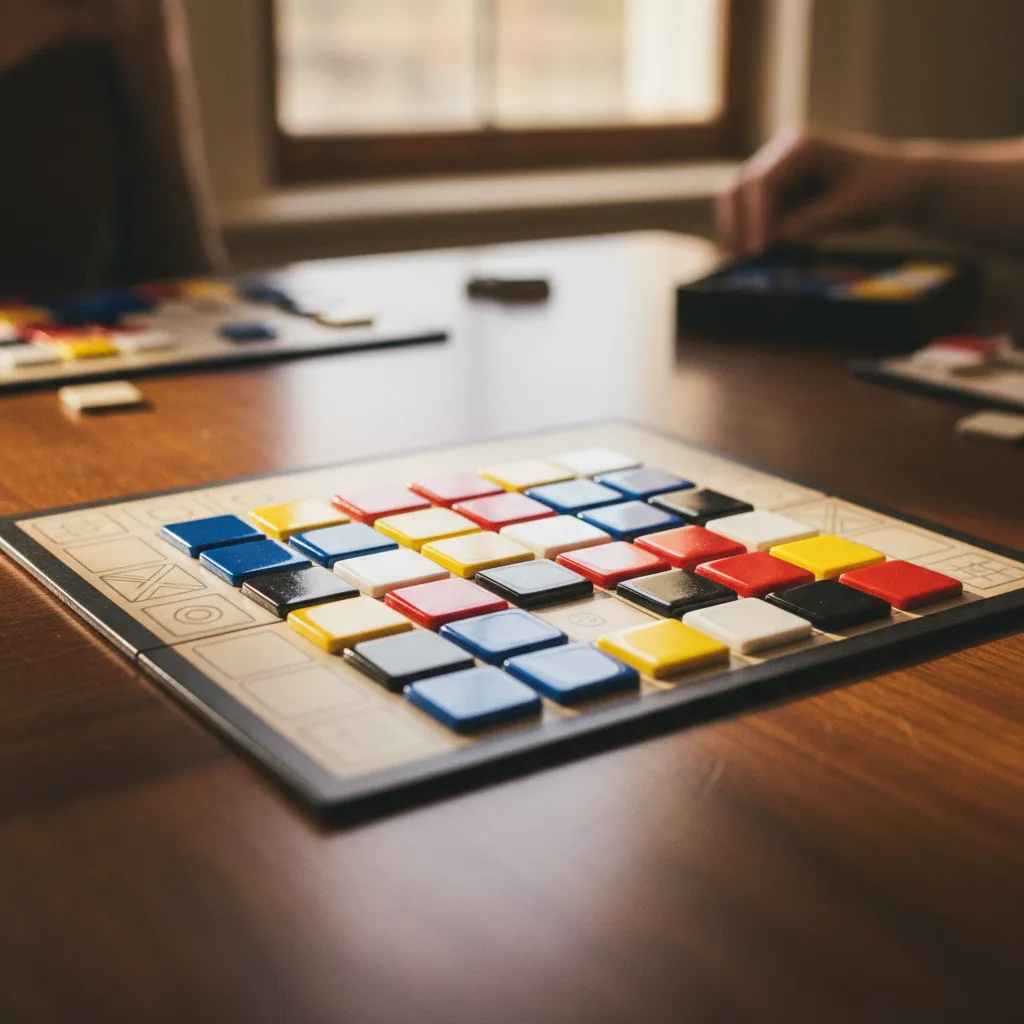Detalle del tablero personal de Azul con el muro parcialmente completado