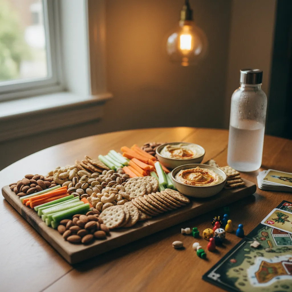 Snacks ideales para una noche de juegos: secos, limpios y fáciles de comer con una mano
