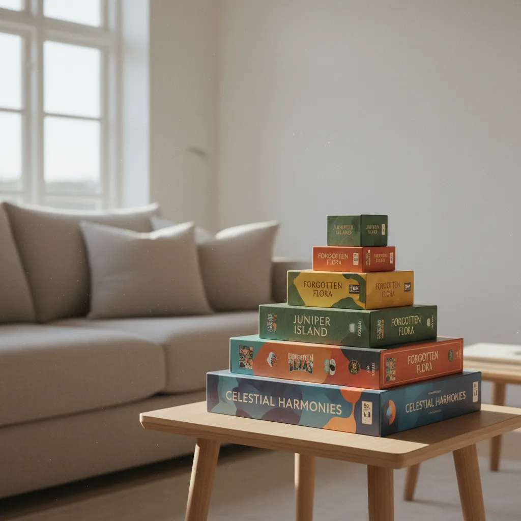 Una colección compacta de juegos de mesa para parejas cabe en cualquier estantería