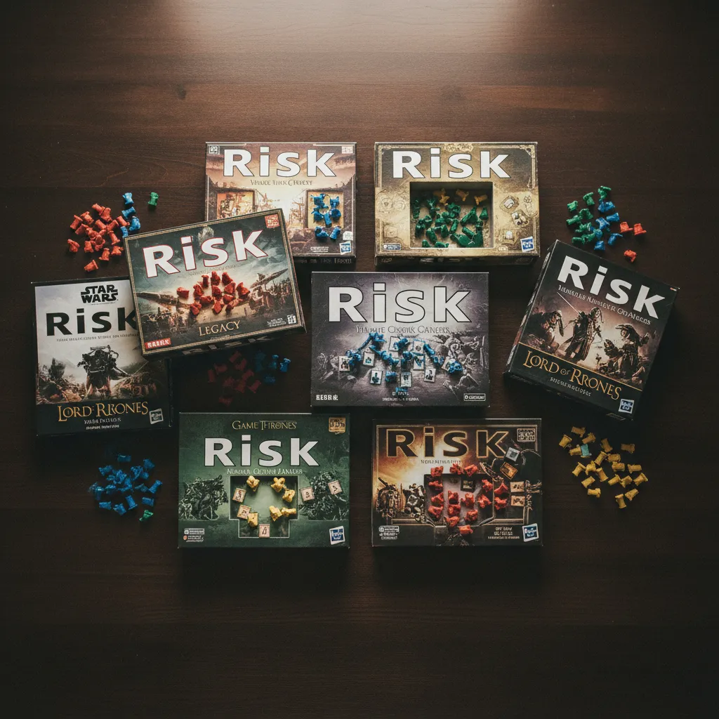 Diferentes versiones del juego de mesa Risk disponibles en el mercado