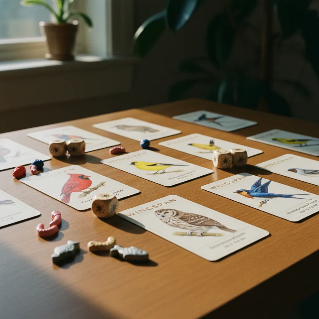 Las cartas de aves de Wingspan destacan por sus ilustraciones en acuarela con datos reales de cada especie