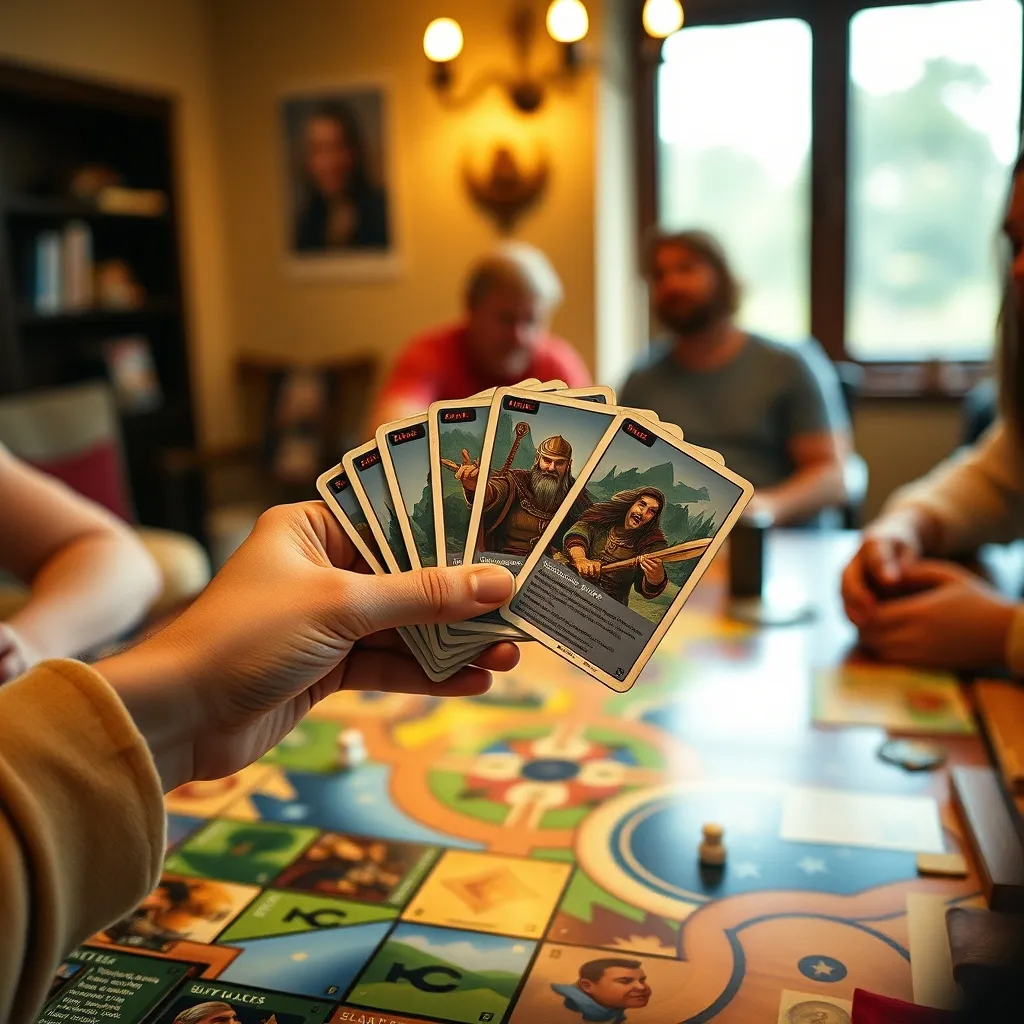 El draft de cartas es el momento más tenso y estratégico de cada era en Blood Rage