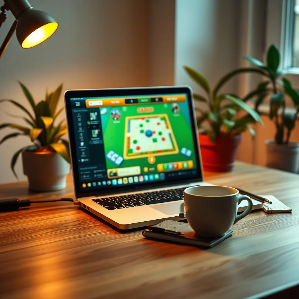 Pantalla de ordenador mostrando un juego de mesa digital gratuito en Board Game Arena
