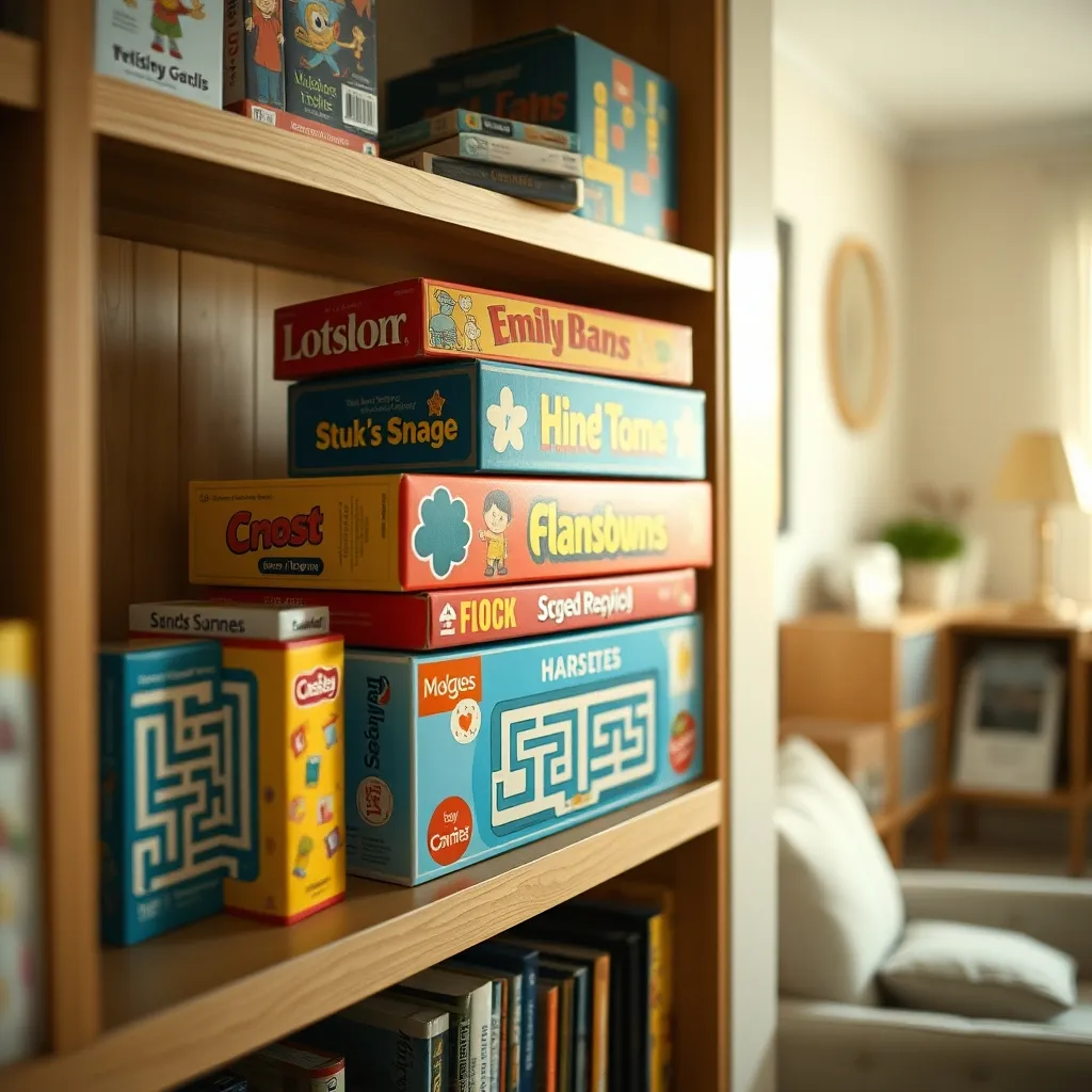Colección de juegos de mesa infantiles donde La Cucaracha destaca entre los favoritos