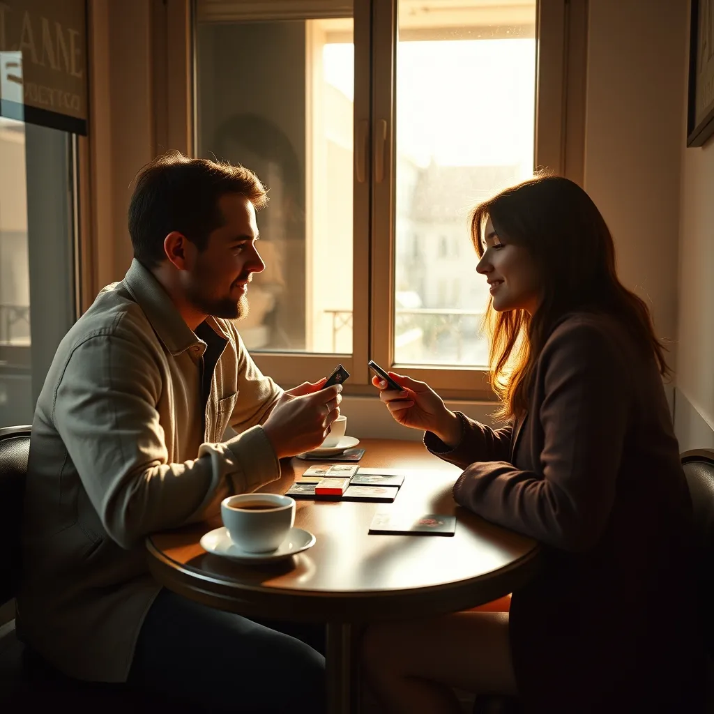 Partida de juego de mesa rápido para dos jugadores en un ambiente acogedor