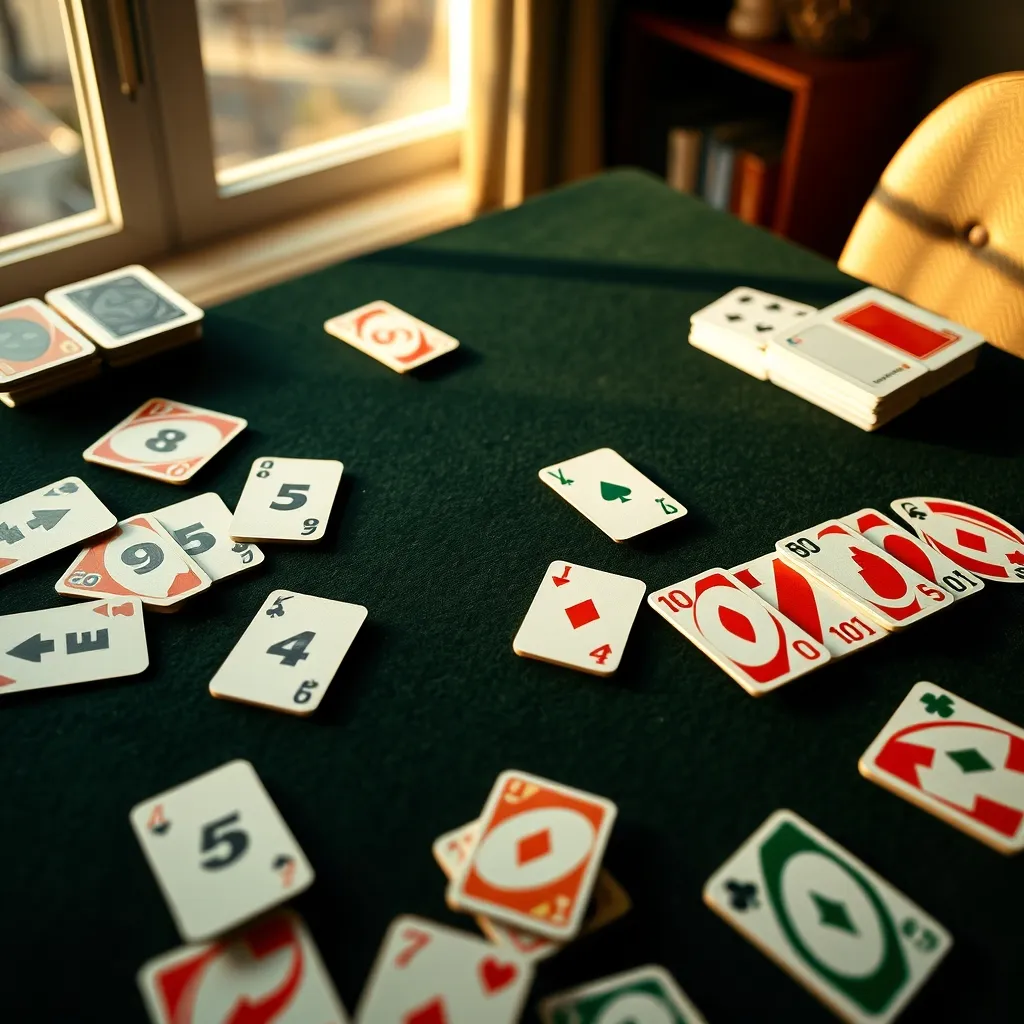Los diferentes tipos de cartas del UNO organizados por categoría
