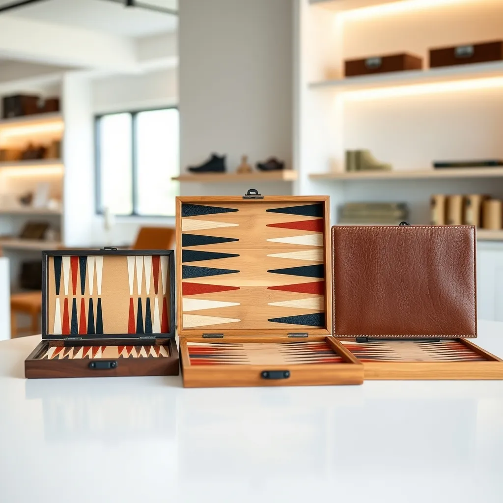 Comparativa de tres sets de backgammon: viaje, intermedio y tamaño torneo