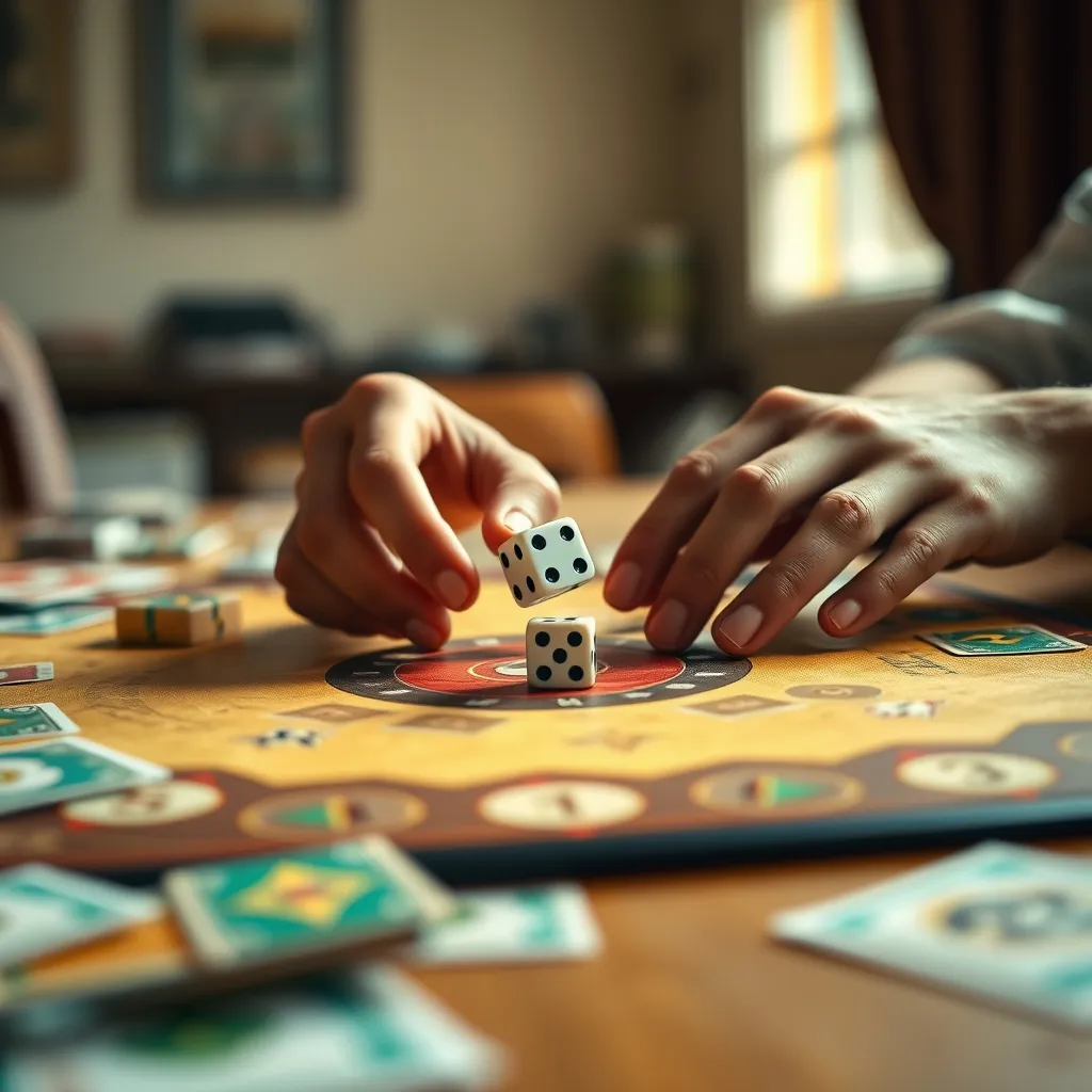 Las tiradas de dados determinan el avance por las calles de La Habana en el tablero de Capitolio