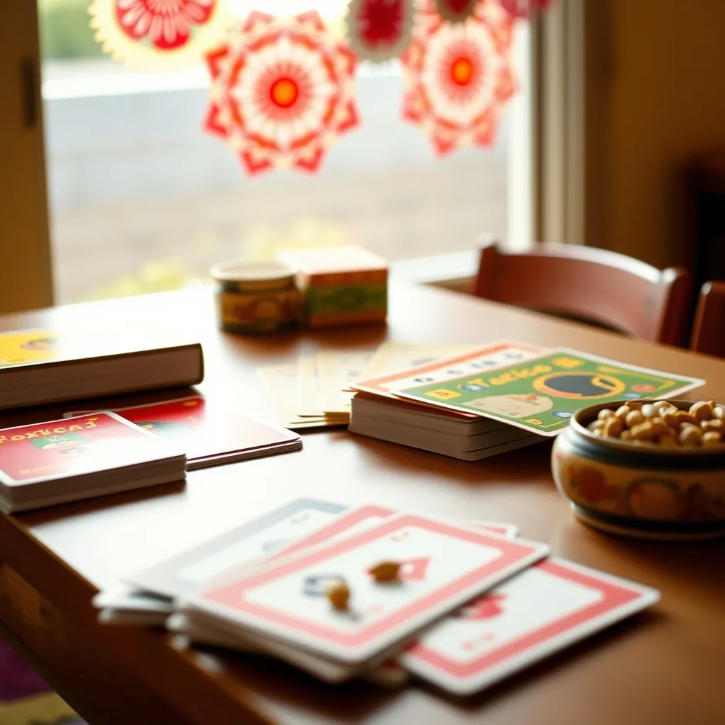 Set completo de Lotería Mexicana con tablas, cartas y frijoles como fichas