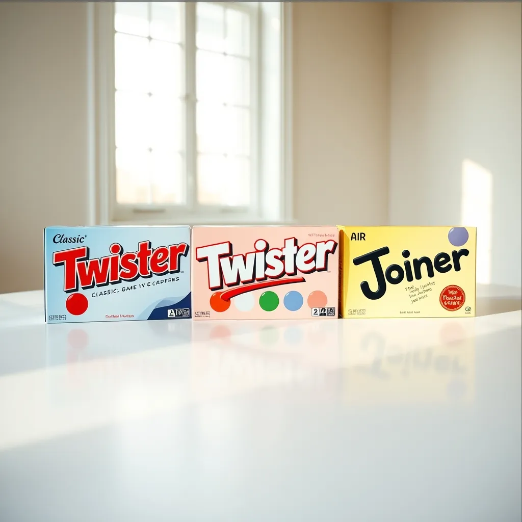 Las tres versiones principales de Twister: clásico, Air y Junior