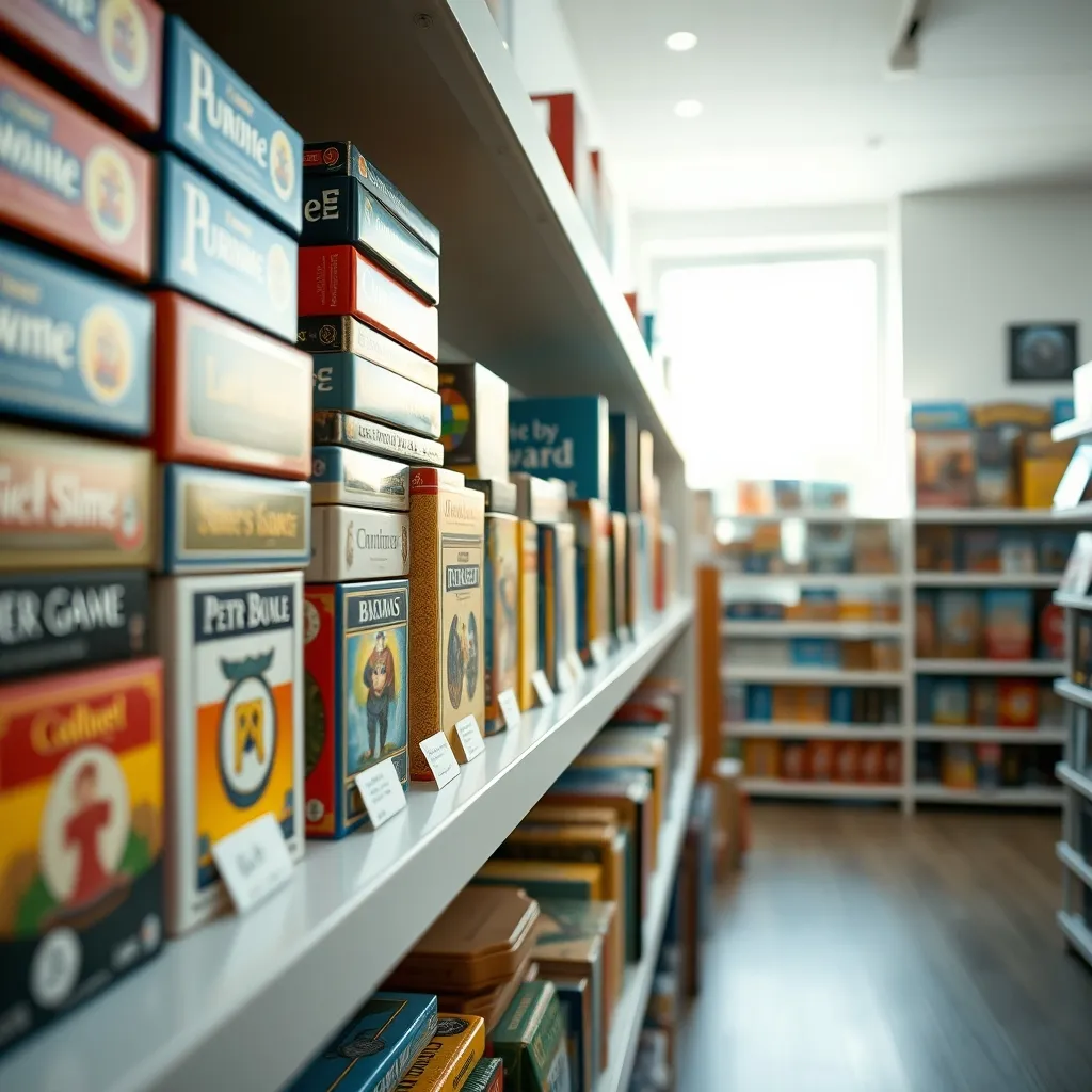 Étagères bien organisées avec recommandations personnalisées du vendeur