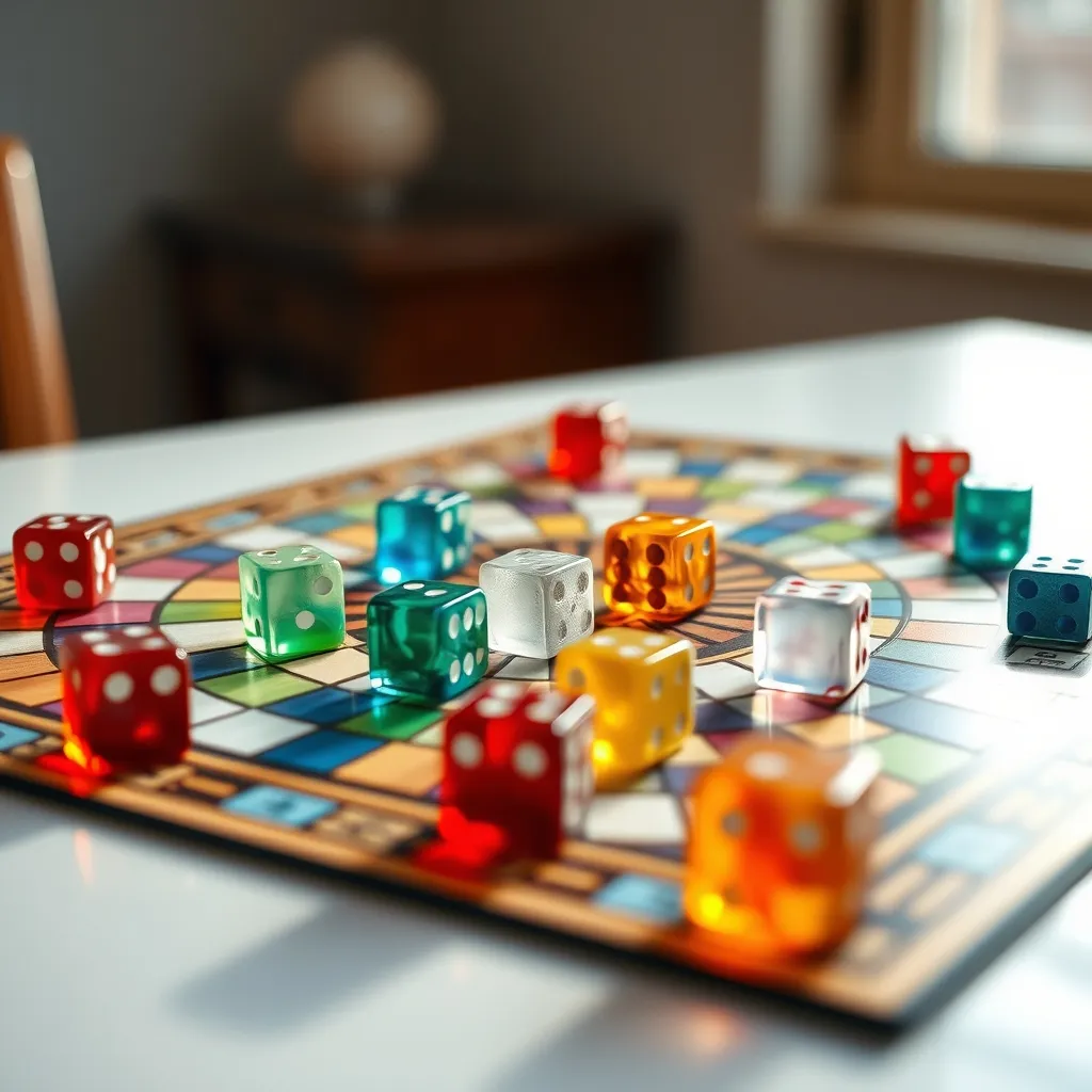 Les dés translucides de Sagrada composent un vitrail coloré à chaque partie