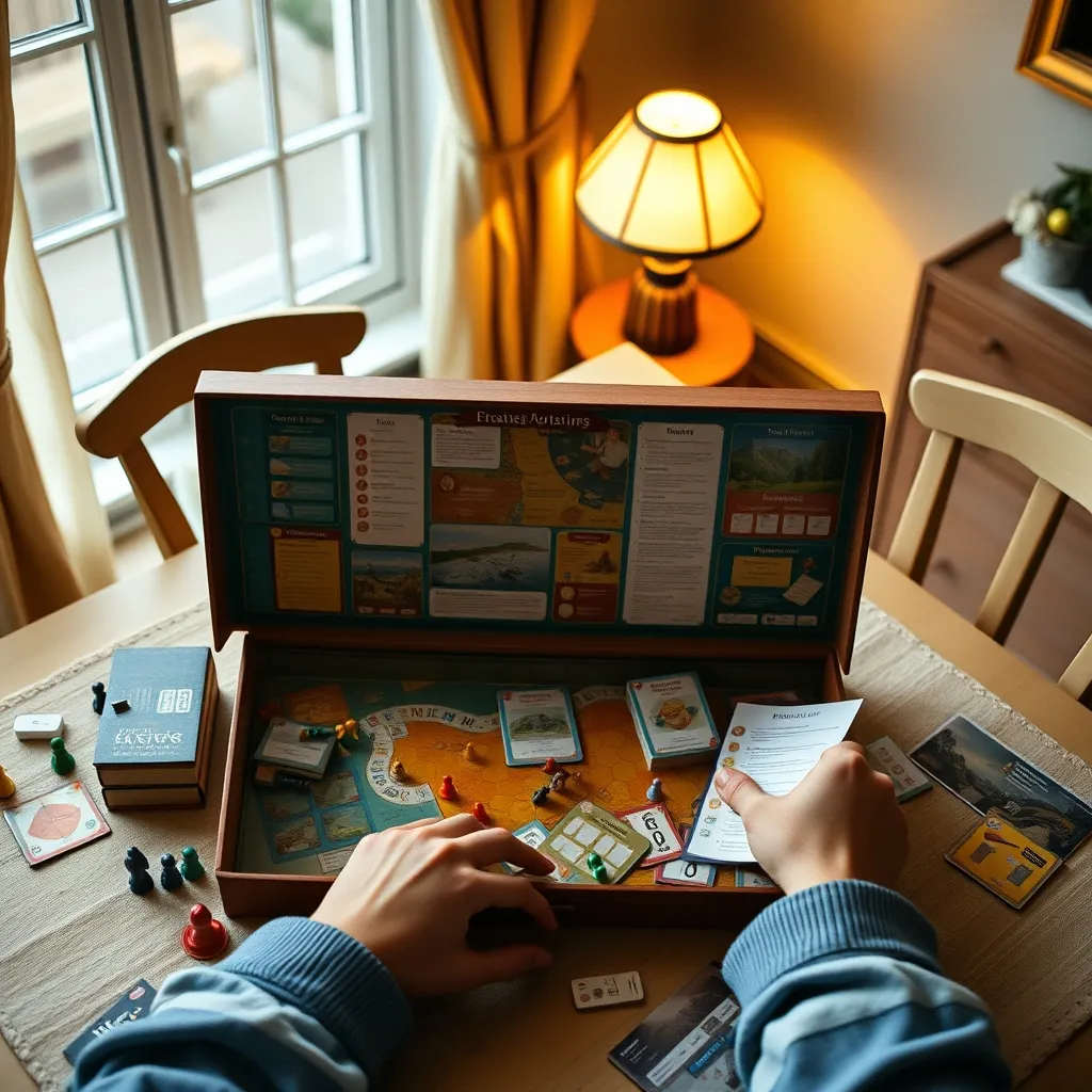 Vérification des composants d'un jeu de société acheté d'occasion