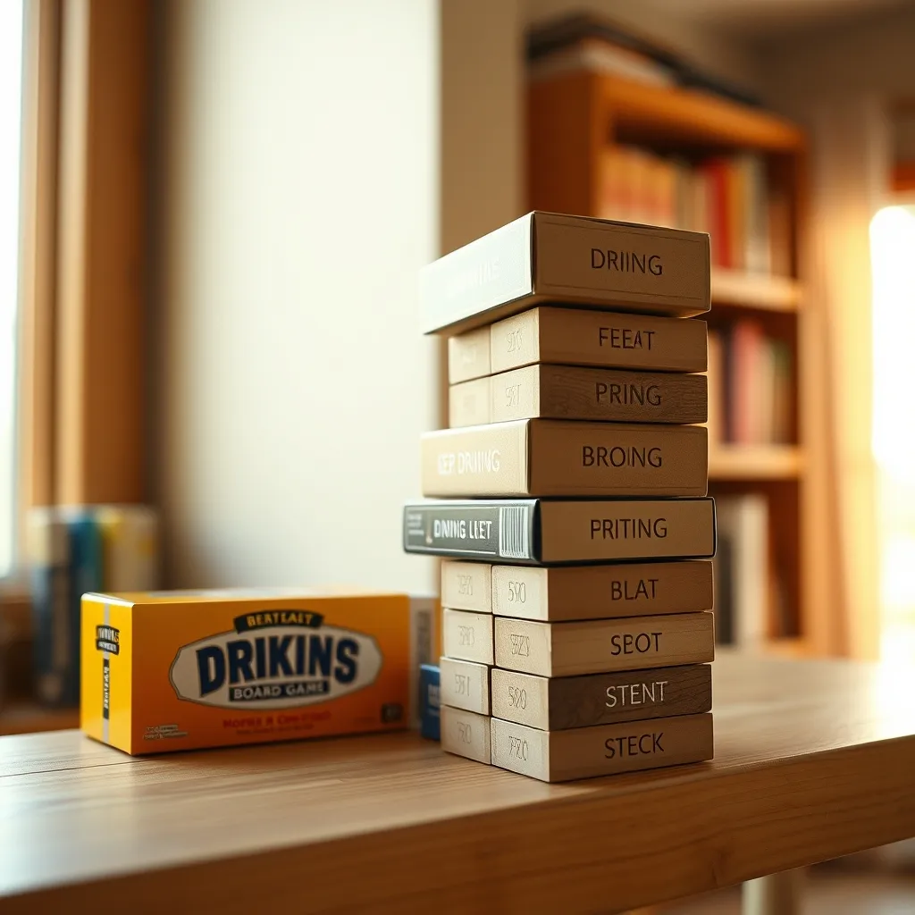 Selección de juegos de mesa para beber disponibles en el mercado español