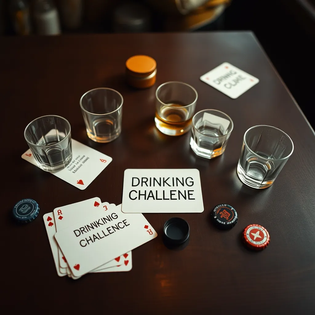 Cartas de retos y pruebas típicas de los juegos de beber más populares