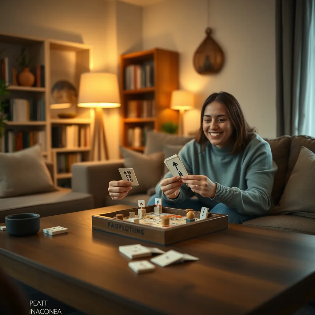 Partida de un juego de mesa print and play entre dos jugadores