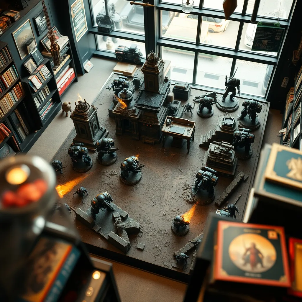 Partida en curso con un Kill Team Deathwatch enfrentándose a criaturas alienígenas